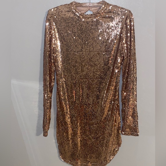 Fashion Nova Expose Sequin Dress Size: M - Picture 2 of 9